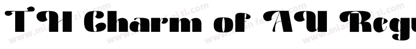 TH Charm of AU Regular字体转换
